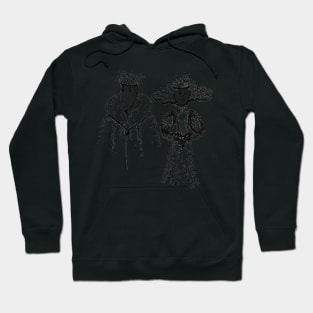 Royal King and Queen Doodle Hoodie